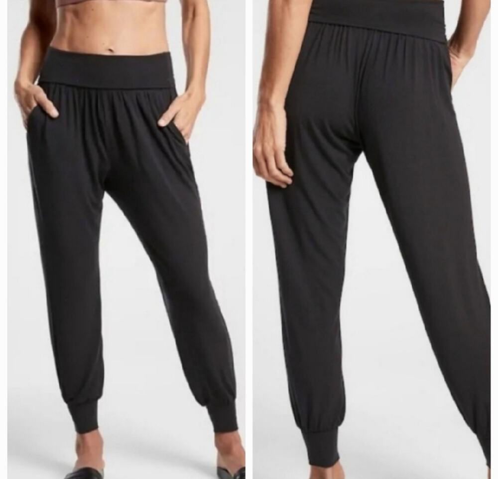 Athleta Studio Jogger | Black Yoga Pants | Womens Size S #446680